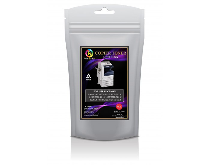 PRINT STAR COPIER TONER POWDER FOR IR CANON 1KGS UNIVERSAL (ULTRA DARK)